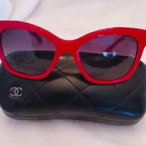 CHANEL | Accessories | Chanel 533 Red Sunglasses | Poshmark display picture 2